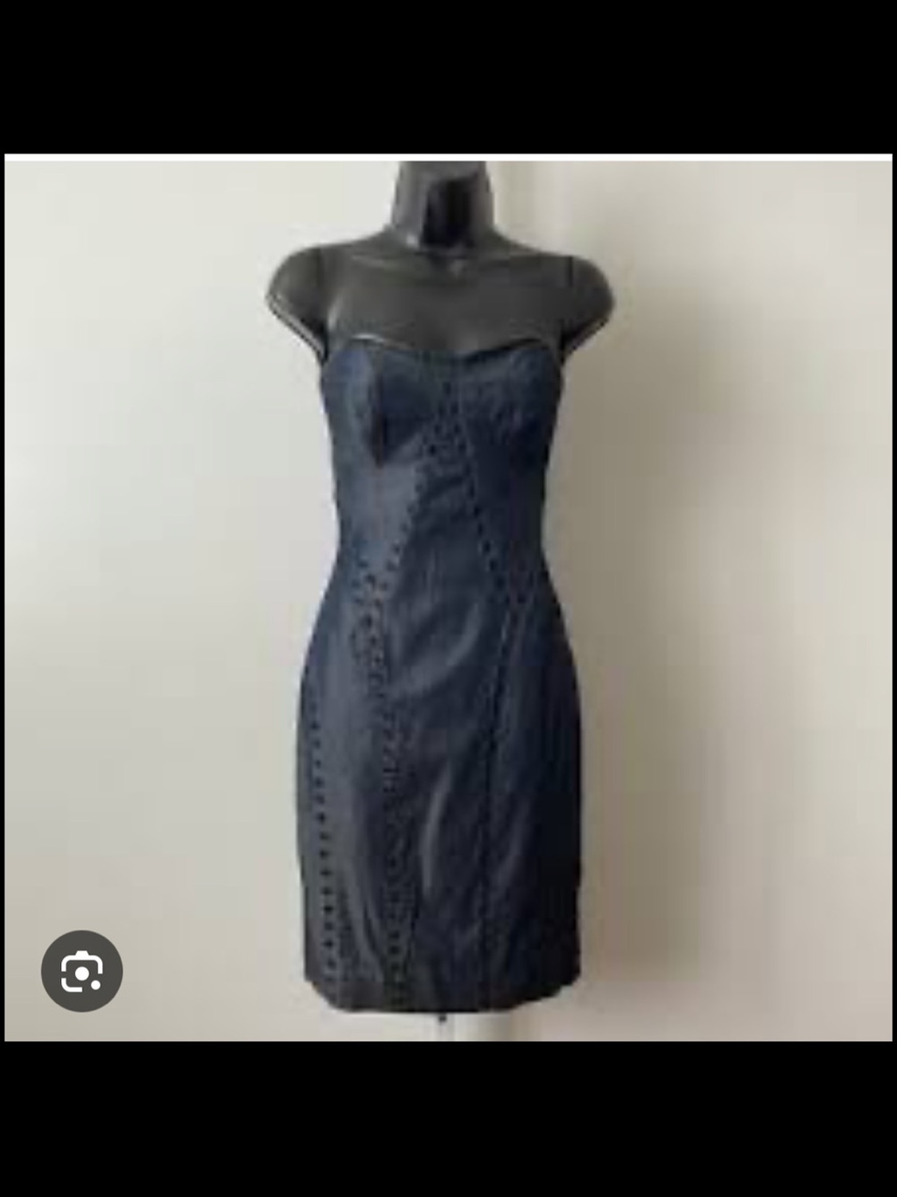 Rock & Republic Size 4 Strapless Grey Fitted Dress